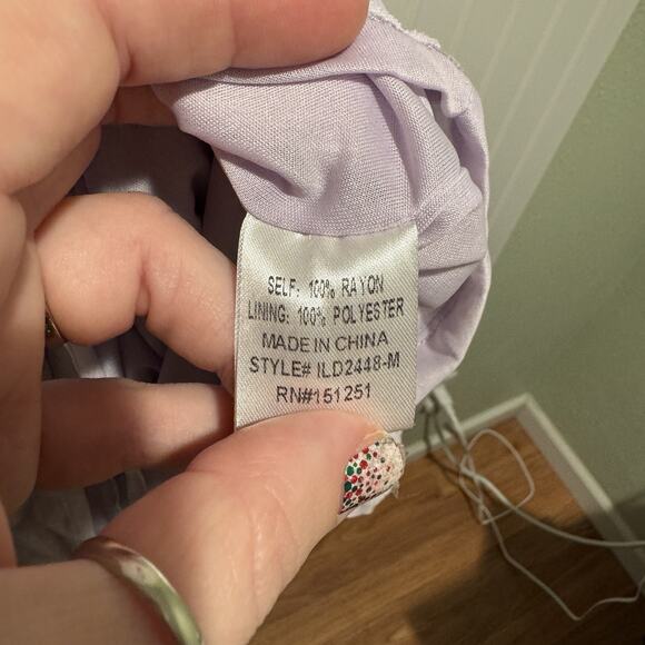 Baltic Born Felicity Smocked Dress Lilac Purple NEW Plus Size 3X - Picture 7 of 8